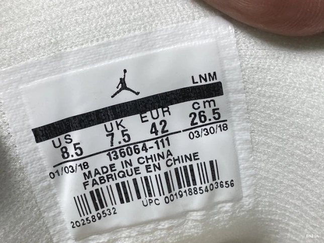 Bmlin shoes Triple 136064-111 White 3 Air Retro Jordan 0706